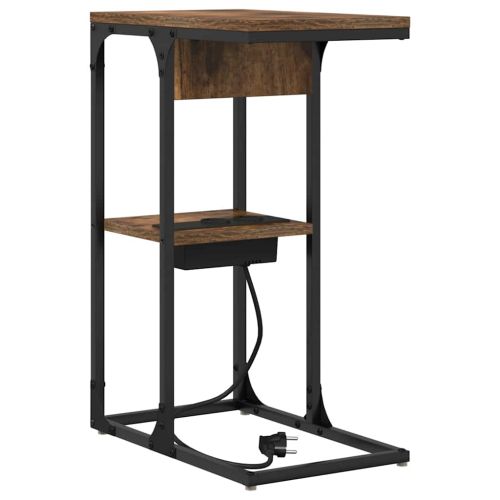 Нощен шкаф Димян дъб 41,5 x 26 x 60,5 см Инженерно дърво