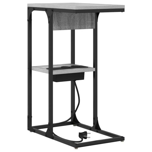 Нощен шкаф Сив Сонома 41,5 x 26 x 60,5 см Инженерно дърво