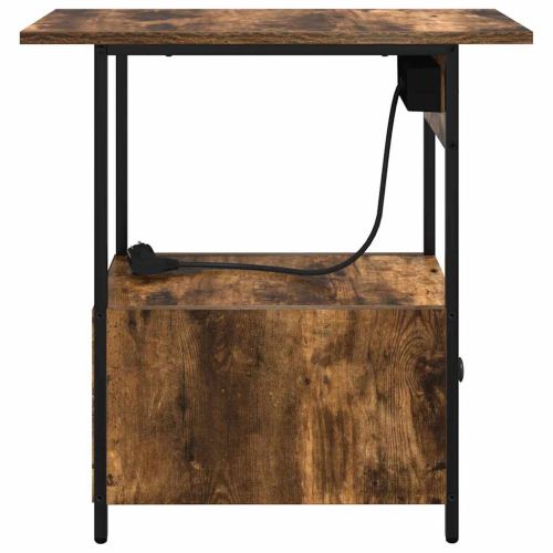 Нощен шкаф с чекмедже Димян дъб 60 x 30 x 61 см Инженерно дърво