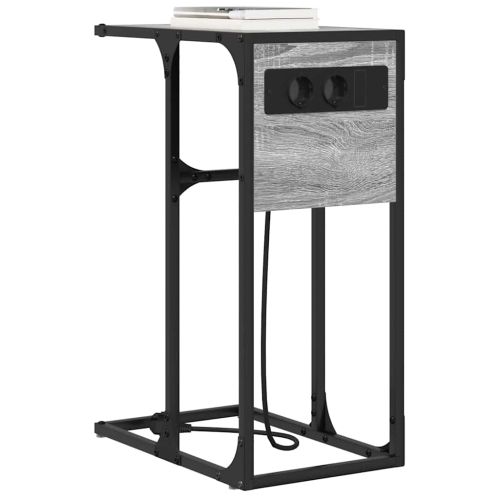 Нощен шкаф Сив Сонома 41,5 x 26 x 60,5 см Инженерно дърво