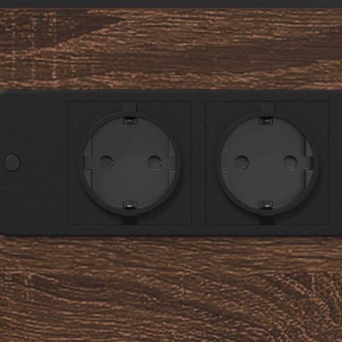 Нощен шкаф Кафяв дъб 41,5 x 26 x 60,5 см Инженерно дърво