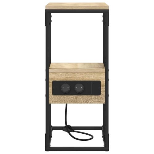 Нощен шкаф дъб сонома 41.5 x 26 x 60.5 см Инженерно дърво