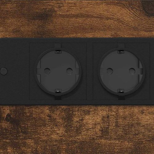 Нощен шкаф Опушен дъб 41.5 x 26 x 60.5 см Инженерно дърво