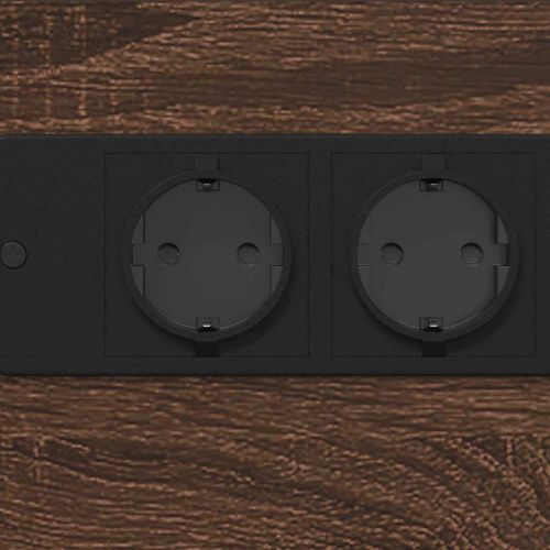 Нощен шкаф Кафяв дъб 41.5 x 26 x 60.5 см Инженерно дърво