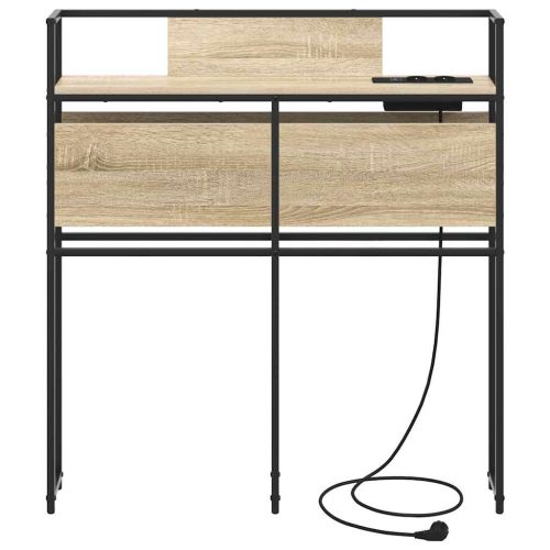 Табла за съхранение с рафт дъб сонома 75 cm Инженерно дърво