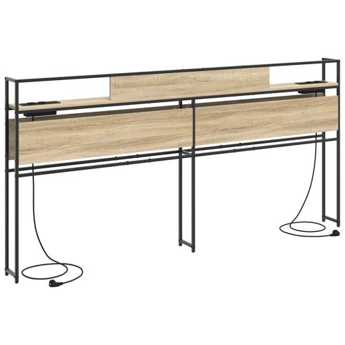 Табла за съхранение с рафт дъб сонома 200 cm Инженерно дърво