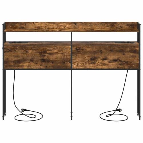 Табла за съхранение с рафт Опушен дъб 140,5 x 15 x 98 см