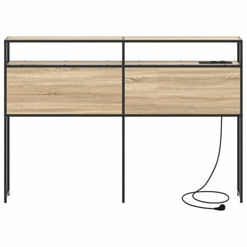 Табла за съхранение с рафт дъб сонома 135 cm Инженерно дърво