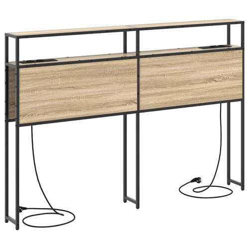 Табла за съхранение с рафт дъб сонома 160 cm Инженерно дърво