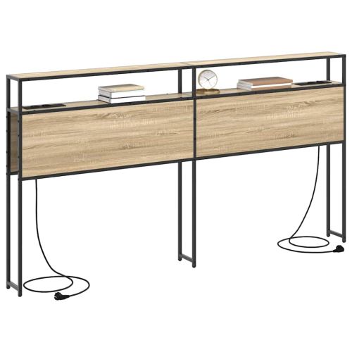 Табла за съхранение с рафт дъб сонома 180 cm Инженерно дърво