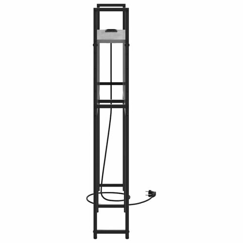 Табла за легло за съхранение с зарядна станция Сив сонома 80 cm