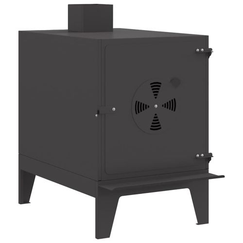 Къмпинг котлон Черно 35 x 50 x 60 см Студено валцована стомана