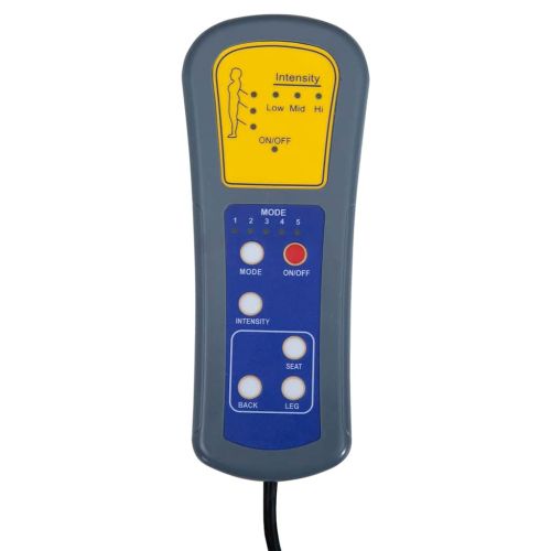 Изправящ масажен стол, тъмнозелен, текстил