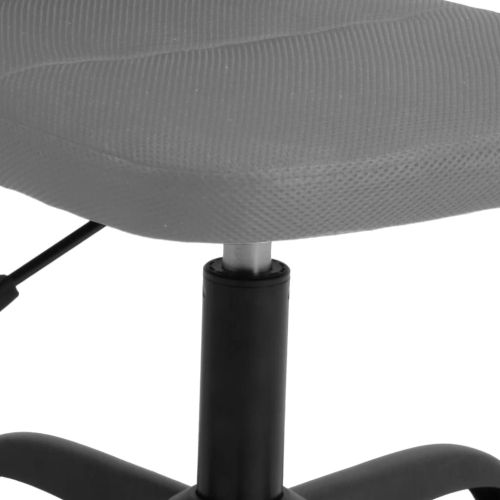 Офис стол с регулируема височина, сив, мрежеста материя