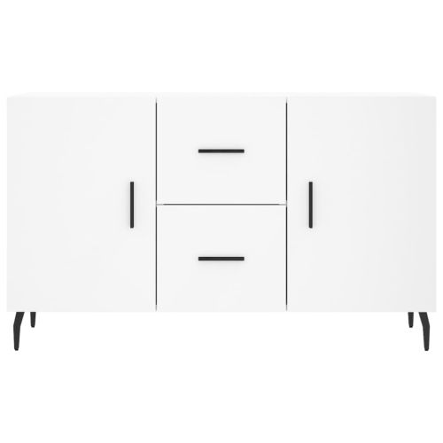 Сайдборд, бял, 100x36x60 см, инженерно дърво
