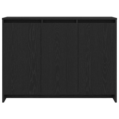 Служебен шкаф Черно 102 x 33 x 75 см Инженерно дърво