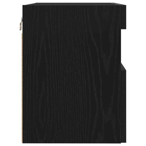 TV стенен шкаф Черен дъб 60 x 30 x 40 см Инженерно дърво