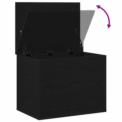 Кутия за съхранение Черен дъб 60 x 42 x 46 cm Инженерно дърво