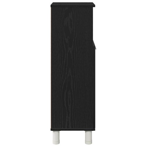 Шкаф за баня с врата Черния дъб 30 x 30 x 95 cm Инженерно дърво