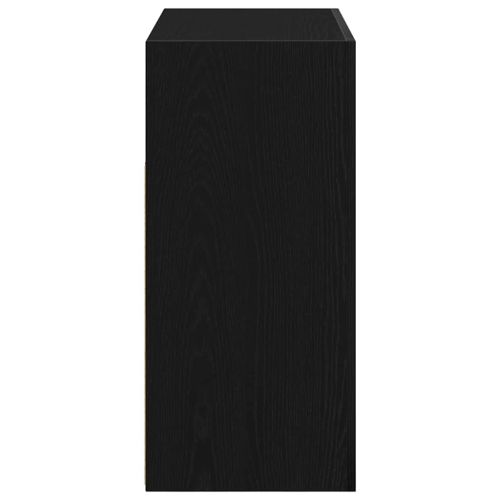 Служебен шкаф Черно 80 x 35 x 75 cm Инженерно дърво