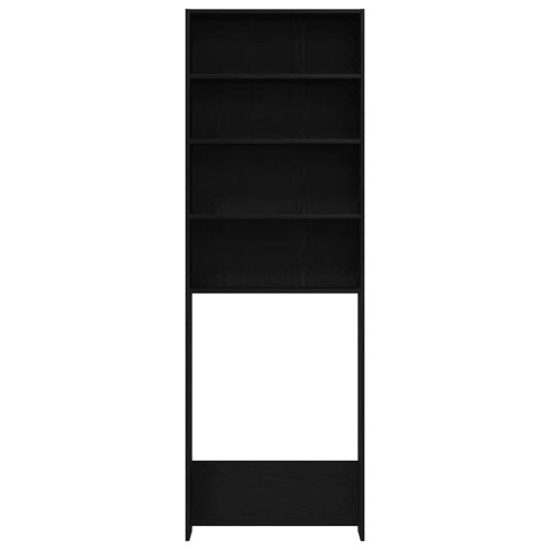 Шкаф за пералня Черния дъб 64 x 24 x 190 см Инженерно дърво