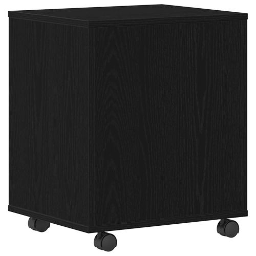 Подвижен шкаф Черен дъб 45 x 38 x 54 см Инженерно дърво