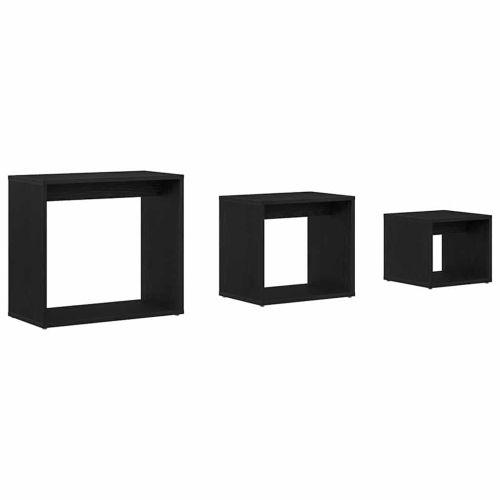 Н nesting маса 3 pcs Черния дъб Инженерно дърво