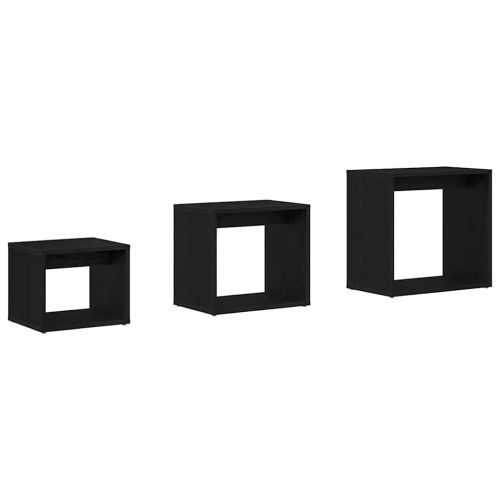 Н nesting маса 3 pcs Черния дъб Инженерно дърво