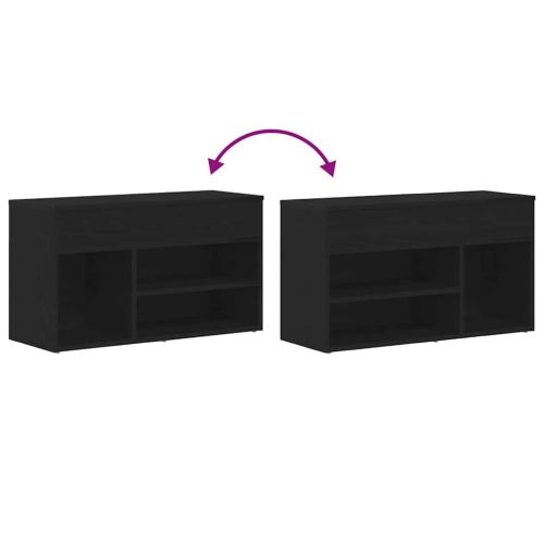 Пейка за обувки Черния дъб 80 x 30 x 45 cm Инженерно дърво