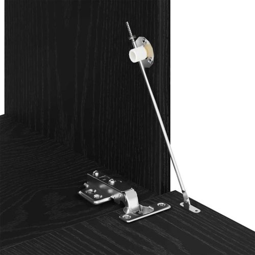 ТВ шкаф 2 pcs Черния дъб 80 x 30 x 30 см Инженерно дърво