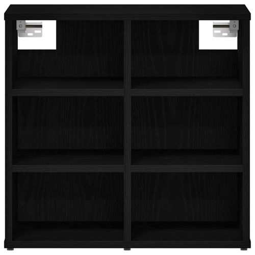 Шкаф за обувки с рафт 2 pcs Черния дъб 52 x 30 x 50,5 см