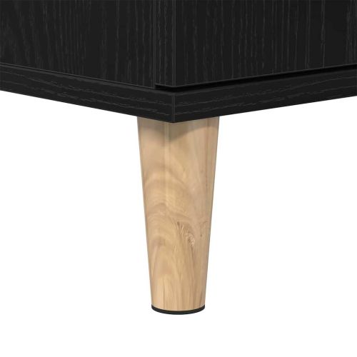 Шкаф за баня с рафт Черния дъб 30 x 30 x 190 см Инженерно дърво