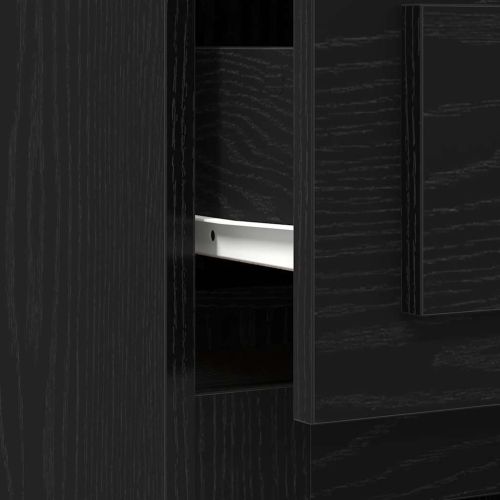 Бюро с чекмедже Черния дъб 50 x 115 x 75 см Инженерно дърво