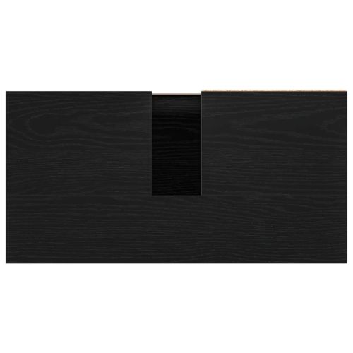 Шкаф за мивка в баня Черния дъб 65 x 33 x 60 см Инженерно дърво