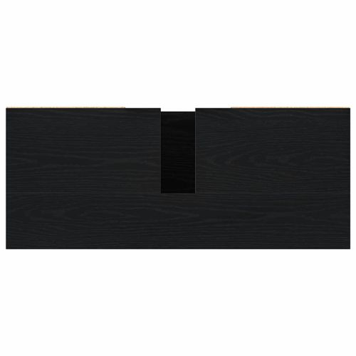 Шкаф за баня с врата Черния дъб 80 x 33 x 60 см Инженерно дърво