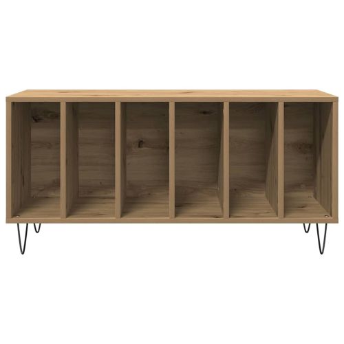 Шкаф за грамофонни плочи с рафт дъб артизан 100 x 38 x 48 см
