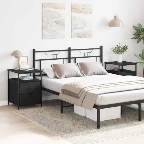 Нощен шкаф 2 pcs Черния дъб 34 x 35,5 x 50 см Инженерно дърво