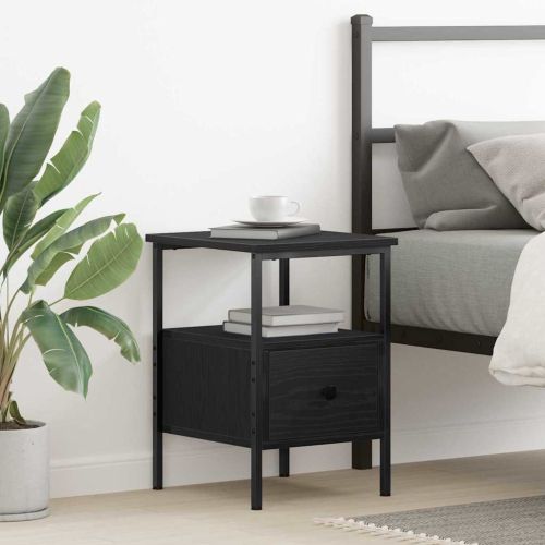 Нощен шкаф Черния дъб 34 x 36 x 50 см Инженерно дърво