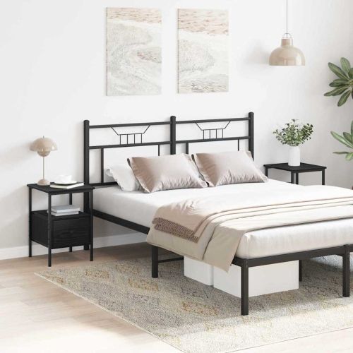 Нощен шкаф 2 pcs Черния дъб 34 x 36 x 50 см Инженерно дърво