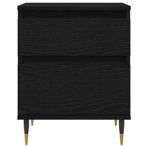 Нощен шкаф 2 pcs Черния дъб 40 x 35 x 50 см Инженерно дърво