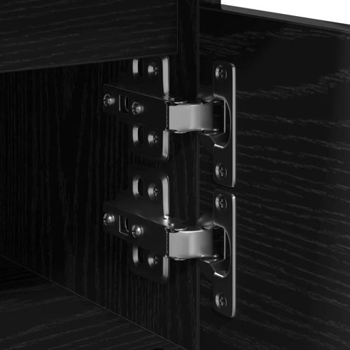 Нощен шкаф 2 pcs Черния дъб 40 x 35 x 50 см Инженерно дърво