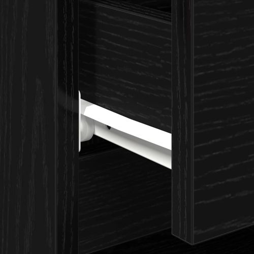 Нощен шкаф 2 pcs Черния дъб 40 x 35 x 50 см Инженерно дърво