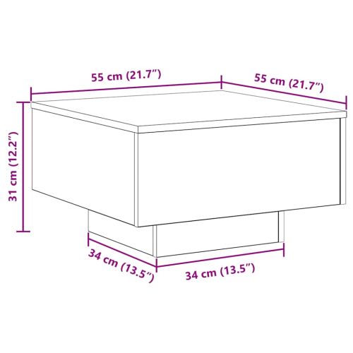 Масичка за кафе Старо дърво 55 x 55 x 31 cm