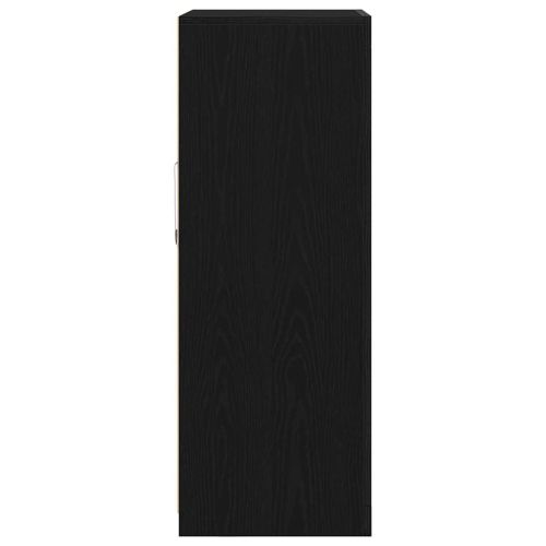 Страничен шкаф Черен дъб 60.5 x 37 x 100 см Инженерно дърво