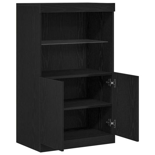 Служебен шкаф Черно 60 x 37 x 100 см Инженерно дърво