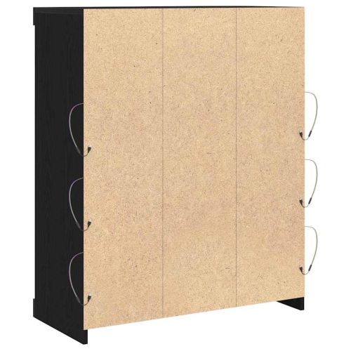 Служебен шкаф Черен дъб 41 x 37 x 100 см Инженерно дърво