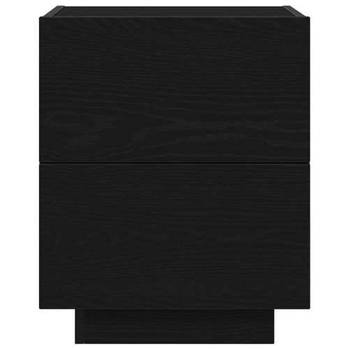Нощен шкаф 2 pcs Черния дъб 45 x 40 x 55 см Инженерно дърво