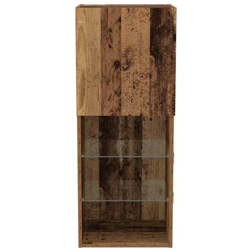 Комплект ТВ шкаф Старо дърво 40,5 x 30 x 102 см Инженерно дърво