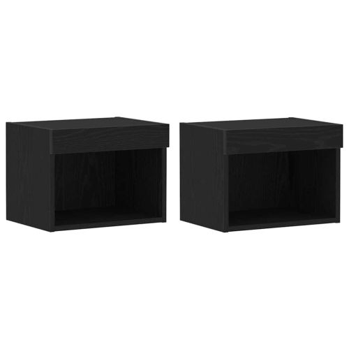 Комплект ТВ шкаф 2 pcs Черния дъб 40 x 30 x 30 см