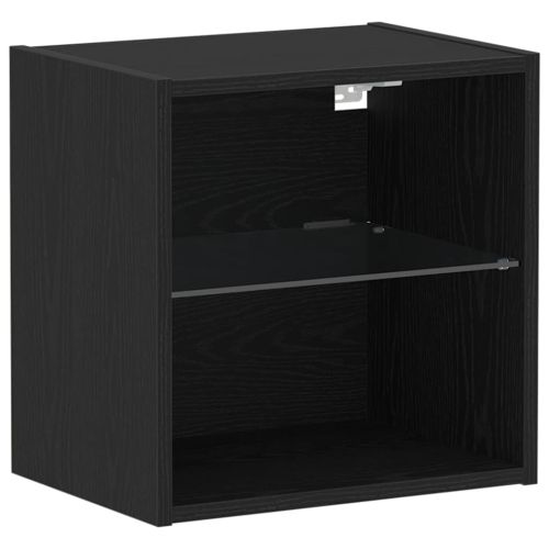 Комплект ТВ шкаф 2 pcs Черния дъб 40 x 30 x 30 см